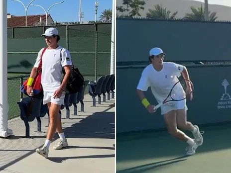  Joao Fonseca's intense practice at Indian Wells 2025 