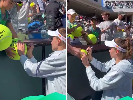 Elena Rybakina's heartfelt autograph session after Indian Wells 2025