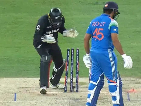 Rohit Sharma going back to pavilion after getting dismissed in Final against New Zealand - Dubai (File Photo: Screengrab/X)
