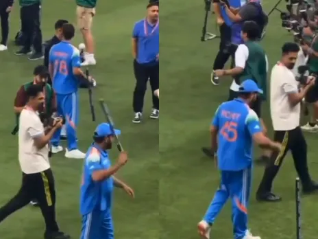 Rohit Sharma's Stump Toss after CT2025 final