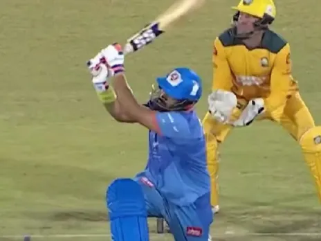 Yuvraj Singh 59 against Australia in IML T20