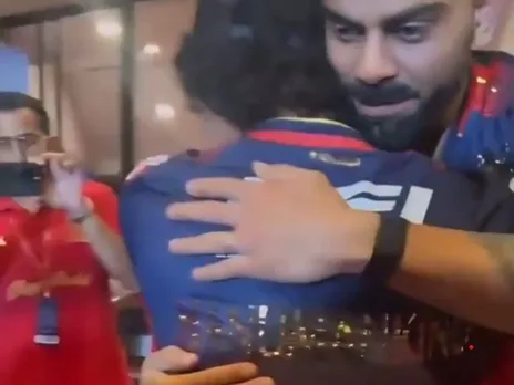 Virat Kohli and Hanumankind in RCB unboxing event 