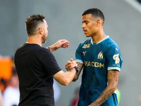 Alberto De Zerbi and Mason Greenwood (File Photo: X/Internet) 