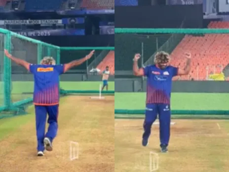 Lasith Malinga bowling Yorkers in the Nets (File Photo: Screengrab/X/Mumbai Indians) 
