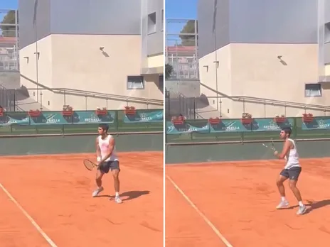 Carlos Alcaraz Returns to Training on Clay