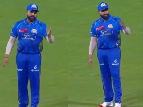 WATCH: Rohit Sharma loses his control over Wankhede DJ during MI vs RCB Game