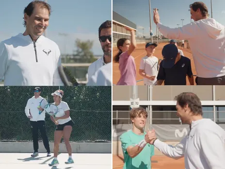 Rafael Nadal Reconnects with His Tennis Family