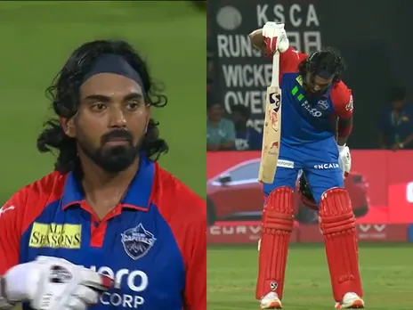 RCB vs DC: KL Rahul celebration after win over RCB