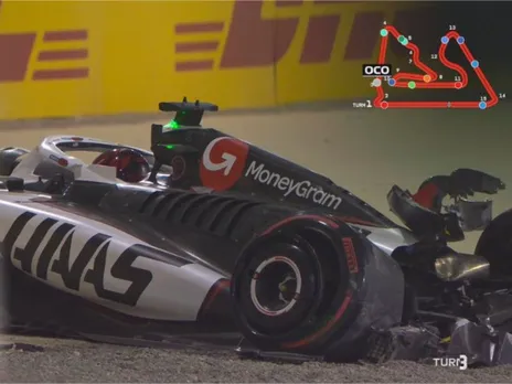 Esteban Ocon Crash at the 2025 F1 Bahrain GP qualifying