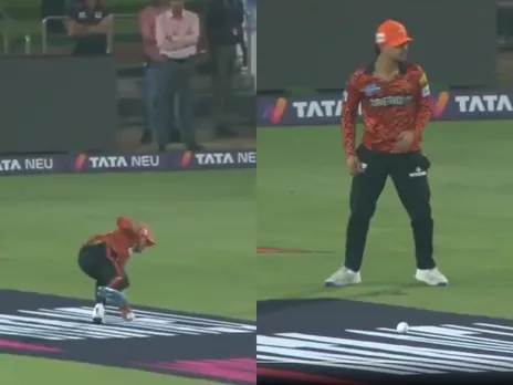 SRH vs PBKS: Ishan Kishan loses ball  after his fielding effort