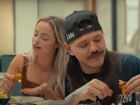 Dominik Mysterio and Liv Morgan taste Indian cuisine