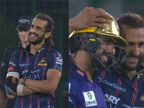 Hasan Ali mimics Abrar Ahmed after dismissing in PSL 2025 game 