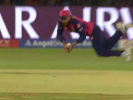RCB vs RR: Riyan Parag drops Phil Salt's catch