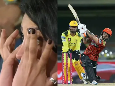 Shruti Hassan crying after CSK's loss to SRH