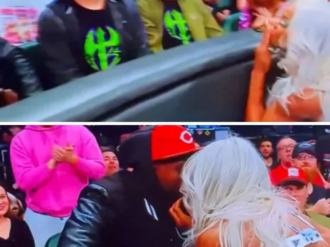 WATCH: Jade Cargill stops her match midway and kisses her MLB Legend husband Brandon Phillips on WWE SmackDown