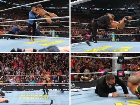WATCH RKO party: Randy Orton delivers series of RKOs to Nick Aldis, R Truth, and others at WWE Backlash 2025