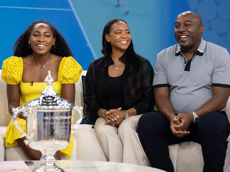 Coco Gauff and Mom Candi 