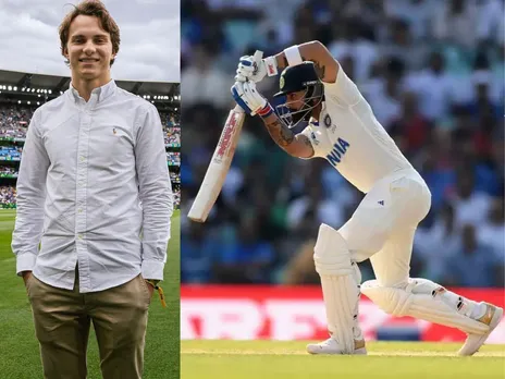 Oscar Piastri congratulates Virat Kohli after his test retirement