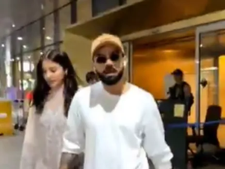 Virat Kohli at Mumbai Airport on Tuesday, May 13