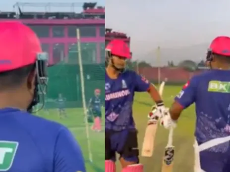 Sanju Samson guides Vaibhav Suryavanshi in nets 
