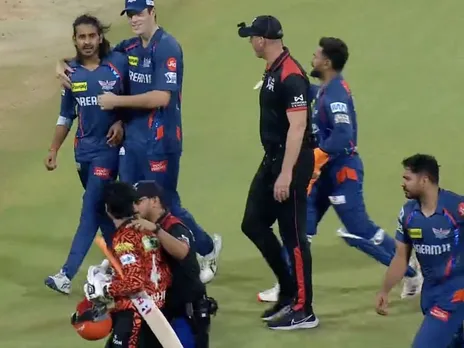 LSG vs SRH: Abhishek Sharma Digvesh Rathi fight