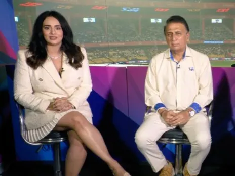 Sunil Gavaskar and Mayanti Langer