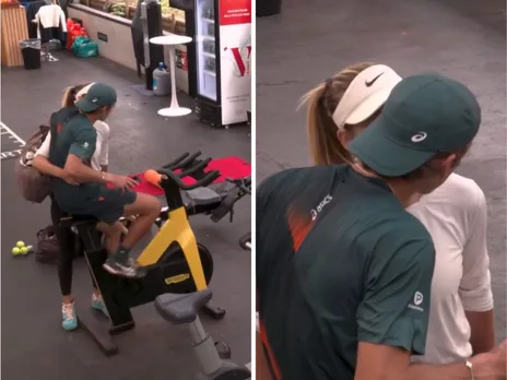 Alex de Minaur Consoled by Fiancé Katie Boulter 