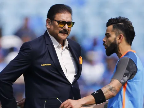 Ravi Shastri and Virat Kohli 