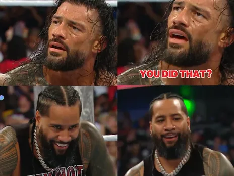 WATCH: Conversation between Roman Reigns and Jimmy Uso at WWE Bad Blood