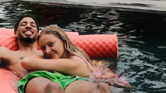 Jade Jones with Tyrese Haliburton