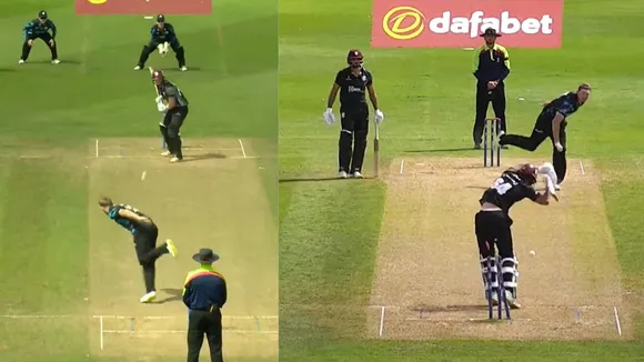 Worcestershire pacer's insane swing delivery (Source: X)