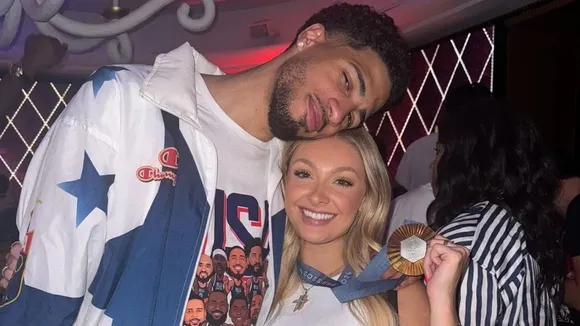 Tyrese Haliburton with his girlfriend Jade Jones