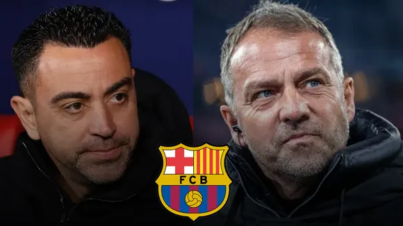 Xavi and Hansi Flick (File Photo: Internet)