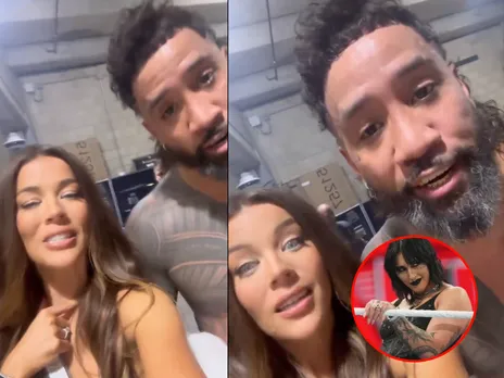 WATCH: Jey Uso teases celebrating his title win with Rhea Ripley in waffle house