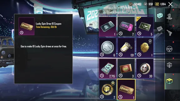 BGMI Lucky Spin 