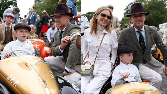 Christian Horner with his son and wife 