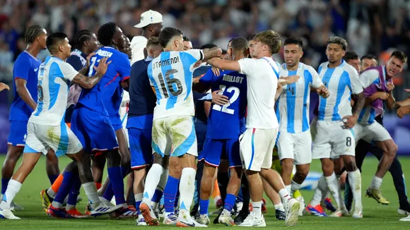 France vs Argentina fight