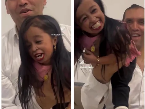 WATCH: The Great Khali lifts dwarf woman with a single hand