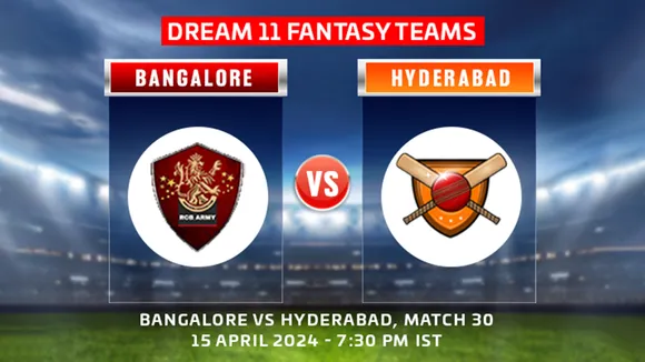RCB vs SRH Dream11 
