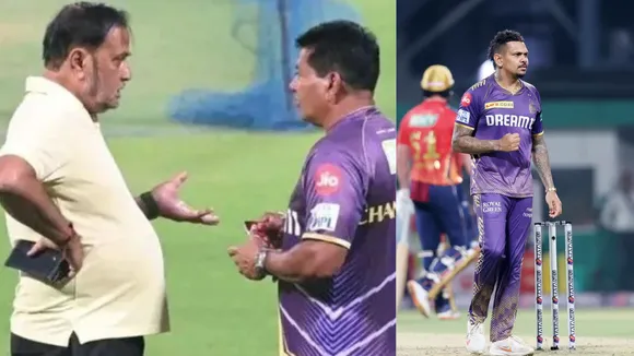 Eden Gardens Curator Sujan Mukherjee and KKR vs PBKS game (File Photo: Internet) 