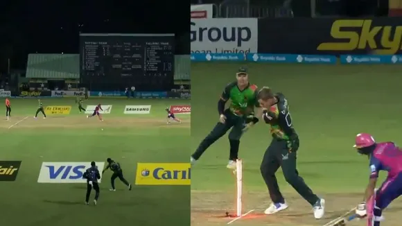 Sherfane Rutherford's stunning throw to dismiss Wellalage in CPL 2024 (Source: X)