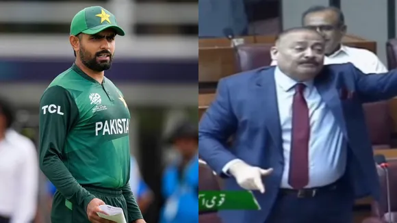 Babar Azam and Minister Abdul Qadir Patel (File Photo: Internet)