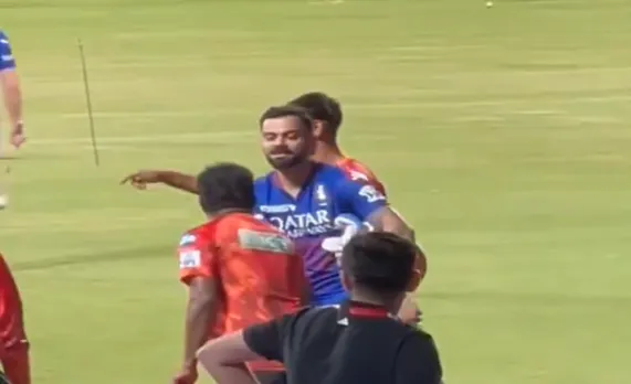 Virat Kohli and Muttiah Muralitharan