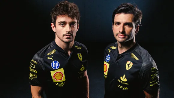 Charles Leclerc and Carlos Sainz in special suit for Monza GP