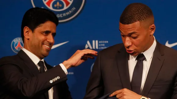 Kylian Mbappe and Nasser-Al-Khelaifi involved in heated exchange
