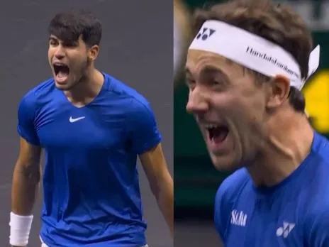 Carlos Alcaraz and Casper Ruud (Source: X)