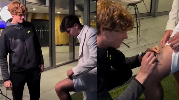 Jannik Sinner meets his super fan (Source: X)