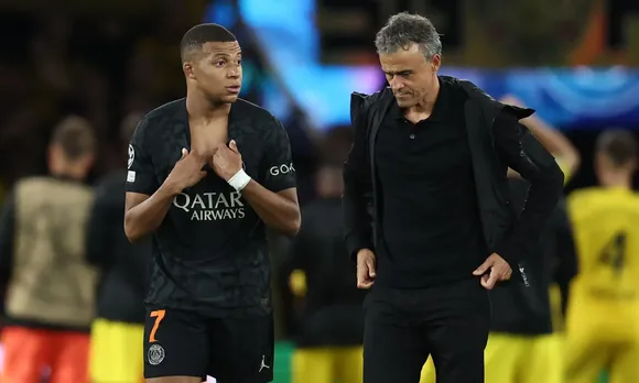 Kylian Mbappe and Luis Enrique