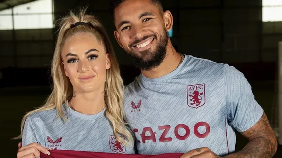 Douglas Luiz and Alisha Lehmann (Source : Twitter)
