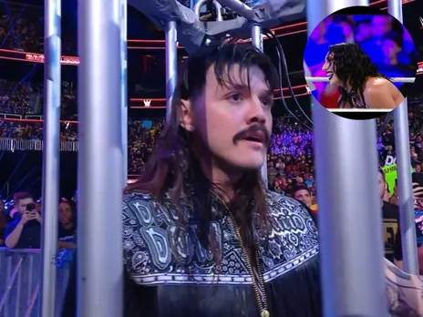 WATCH: Dirty Dom arrested inside shark cage and left hanged at WWE Bad Blood